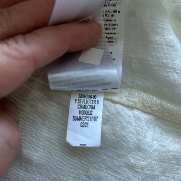 ❌SOLD❌ Old Navy | Clip Dot Crochet Lace Button Front Blouse - Picture 8 of 16